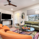 Modern living room with Jayz Stays Vacation Rentals